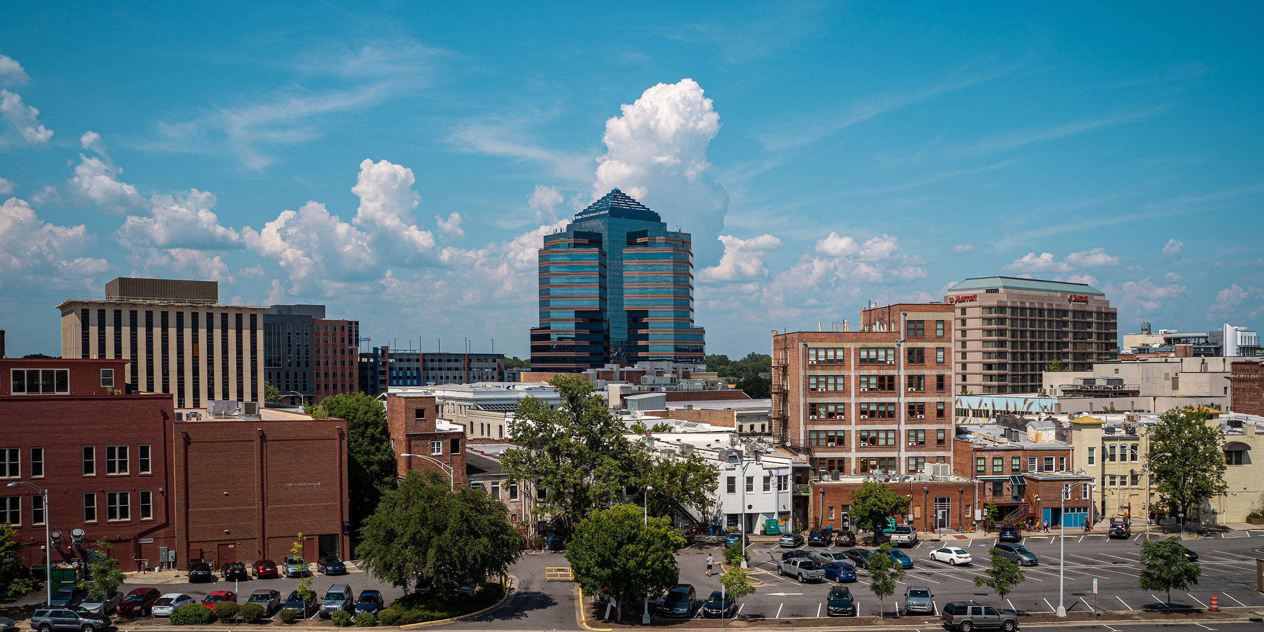 Durham, NC city skyline