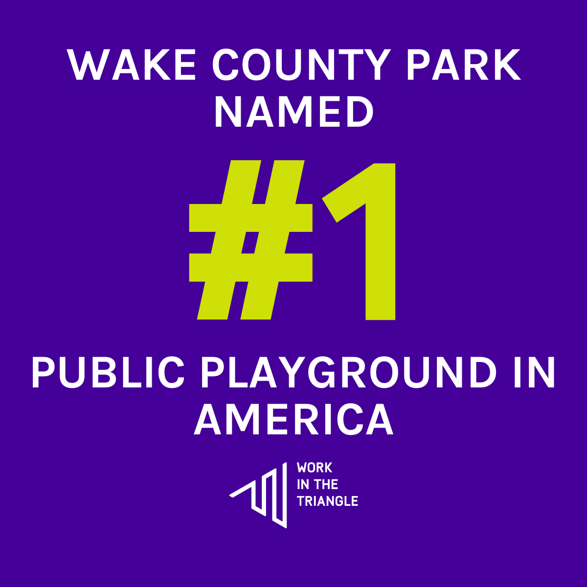 Wake County Park Crowned as America’s #1 Public Playground